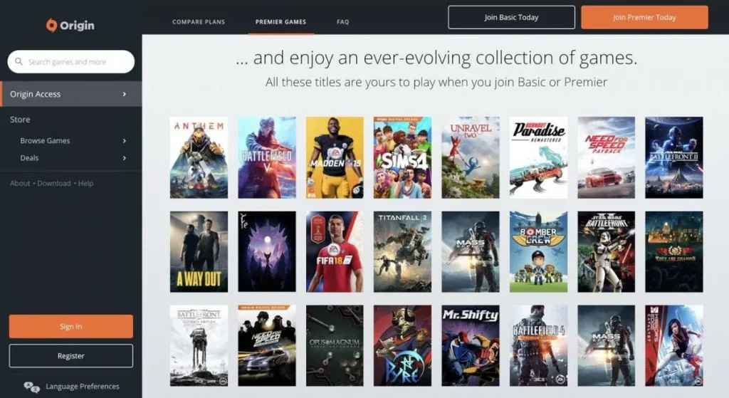 EA Origin